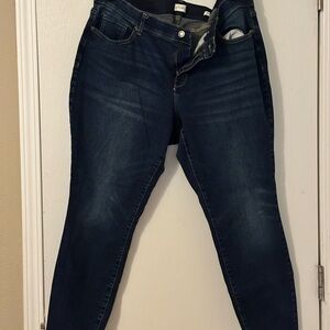 Dark Blue Women’s Stretch Slim Jeans Wonderly